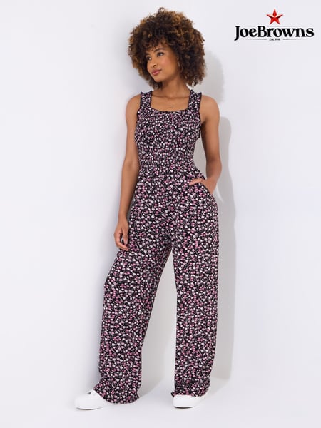 Joe Browns Purple Petite Flowy Floral Wide-Leg Jumpsuit (W36240) | € 86
