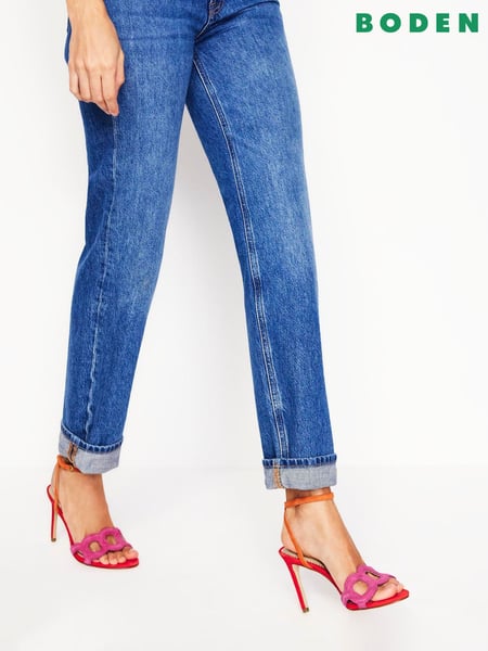 Boden Pink Circle Detail Heeled Sandals (W36439) | € 197