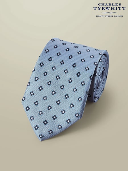 Charles Tyrwhitt Blue Stain Resistant Medallion Tie (W36639) | € 55