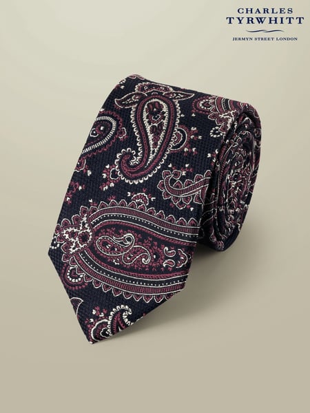 Charles Tyrwhitt Blue Paisley Tie (W36649) | € 78