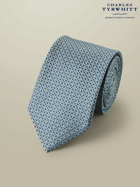 Charles Tyrwhitt Green Silk Stain Resistant Semi Plain Tie (W36661) | € 55
