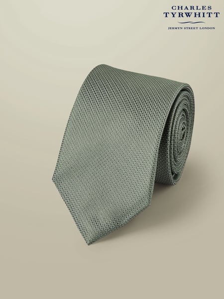 Charles Tyrwhitt Green Stain Resistant Medallion Tie (W36673) | € 62