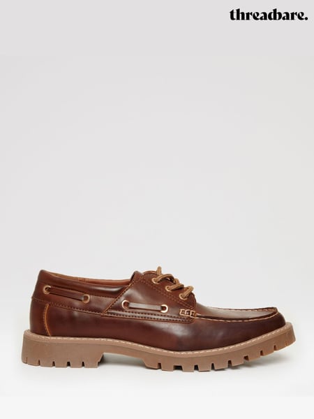Threadbare Brown Chunky Boat Shoes (W38074) | € 70