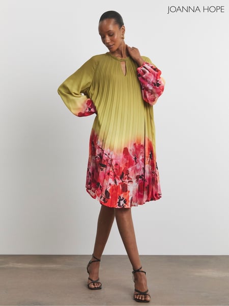 Joanna Hope Green Pleated Shift Dress (W40569) | € 117