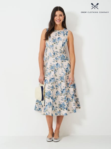 Crew Clothing Pink Panelled Fit And Flare Dress (W40965) | € 201
