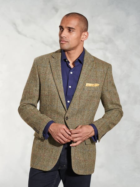 Brook Taverner Green Check Harris Tweed Jacket (W47776) | € 466