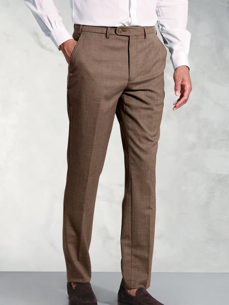 Brook Taverner Brown Flannel Trousers (W47818) | € 123