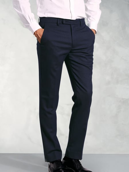 Brook Taverner Blue Flannel Trousers (W47835) | € 123