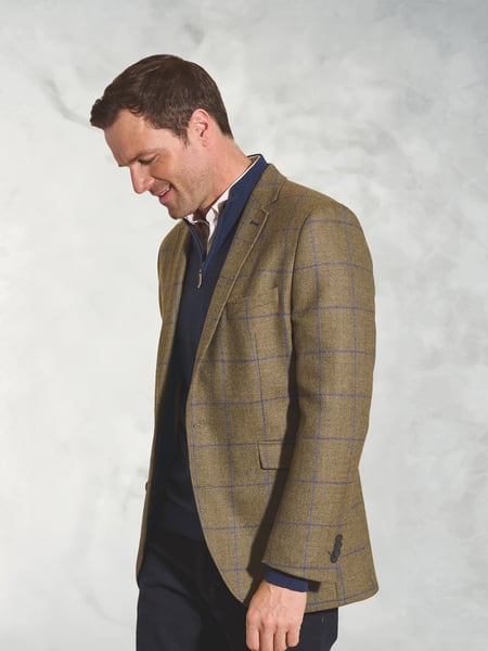 Brook Taverner Green Wool Check Jacket (W48099) | € 310