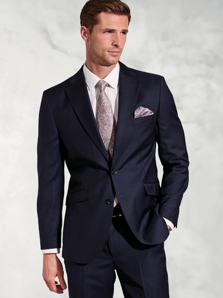 Brook Taverner Blue Wool Suit Jacket (W48126) | € 466