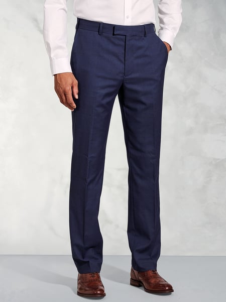 Brook Taverner Blue SB2 Overcheck Suit Trousers (W48130) | € 78