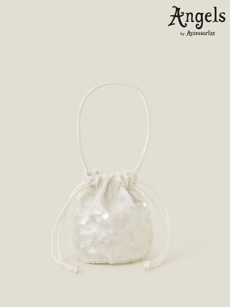 Angels By Accessorize Natural Girls Sequin Drawstring Pouch Bag (W51436) | € 22