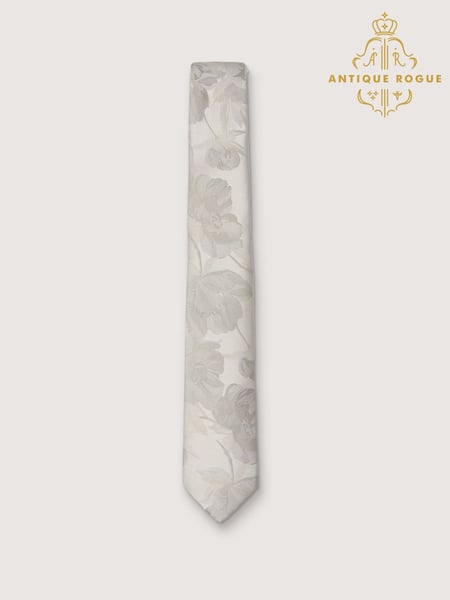 Antique Rogue Silver Summer Floral Tie (W54320) | € 31