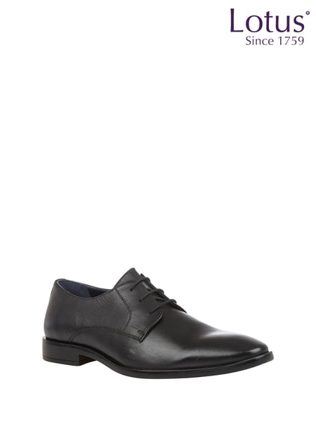 Lotus Black Lace-Up Formal Shoes (W54452) | € 78