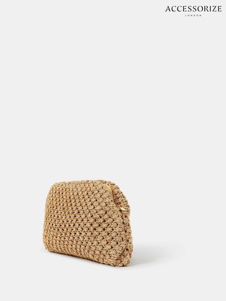 Accessorize Gold Woven Clutch Bag (W54853) | € 59