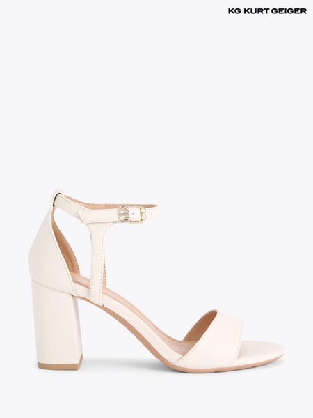 KG Kurt Geiger Cream Faryn Block Sandals (W61274) | € 154