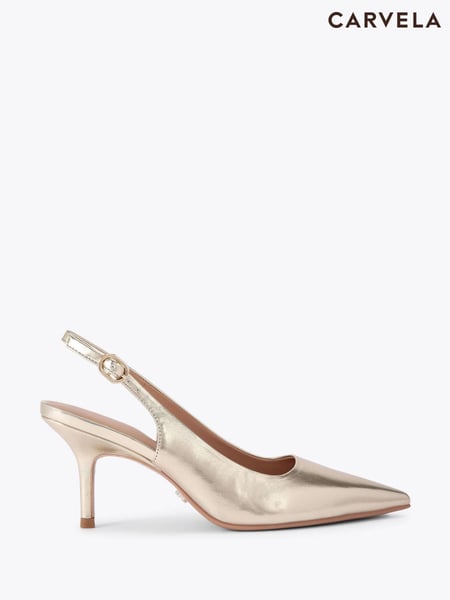 Carvela Gold Spirit Sling Shoes (W61280) | € 154
