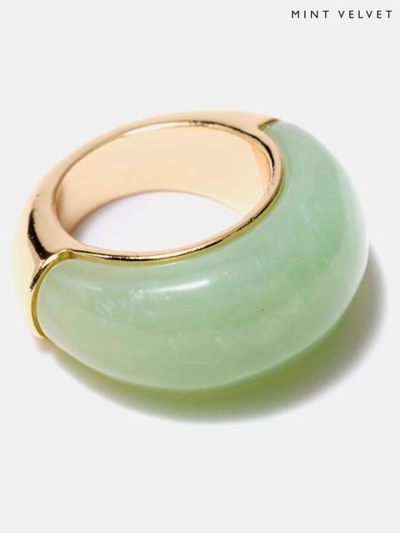 Mint Velvet Green Statement Ring (W62366) | € 34