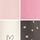 Pink/Cream/Grey Heart