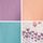 Purple/Coral Orange Pastel Hearts