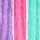 Pink, Purple and Teal Blue Character
