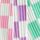White, Pink, Purple and Green