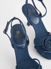 Denim Forever Comfort® Corsage Heeled Sandals - Image 7 of 7