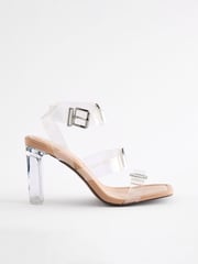 Clear Forever Comfort Vinyl Bow Sandals - Image 2 of 5