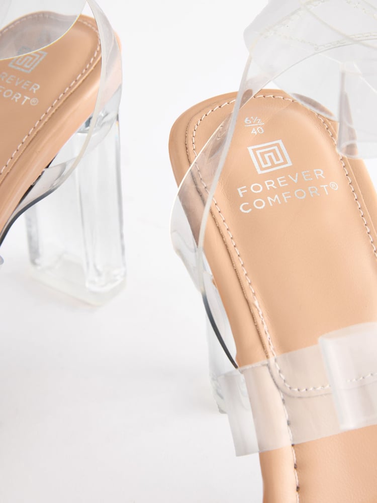 Clear Forever Comfort Vinyl Bow Sandals - Image 5 of 5