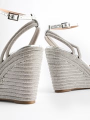 Silver Forever Comfort® Jewel Bling Wedges Heels - Image 8 of 11