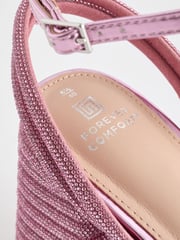 Pink Forever Comfort® Jewel Bling Platform Heels - Image 3 of 6