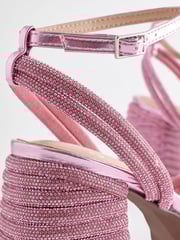 Pink Forever Comfort® Jewel Bling Platform Heels - Image 5 of 6