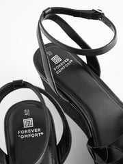 Black Standard/Wide Fit Forever Comfort® Double Strap Wedges - Image 5 of 5