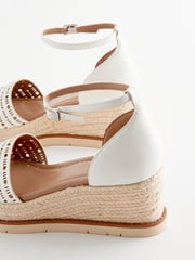 White Forever Comfort® Lasercut Espadrilles Wedges - Image 6 of 8