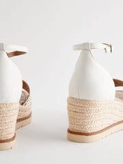 White Forever Comfort® Lasercut Espadrilles Wedges - Image 7 of 8