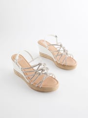 Silver Forever Comfort® Jewel Knot Wedges - Image 1 of 6