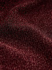 Metallic Red Short Sleeve Sparkle Wide Leg Jumpsuit - Image 5 of 5