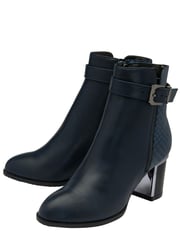 Lotus Navy Blue Ankle Boots - Image 2 of 4