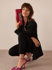 Pink Forever Comfort® Bow Point Toe Heels - Image 3 of 10
