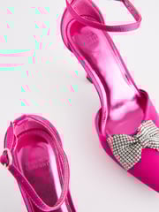 Pink Forever Comfort® Bow Point Toe Heels - Image 9 of 10