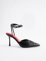 Black Forever Comfort® Cage Point Toe Heels - Image 4 of 7