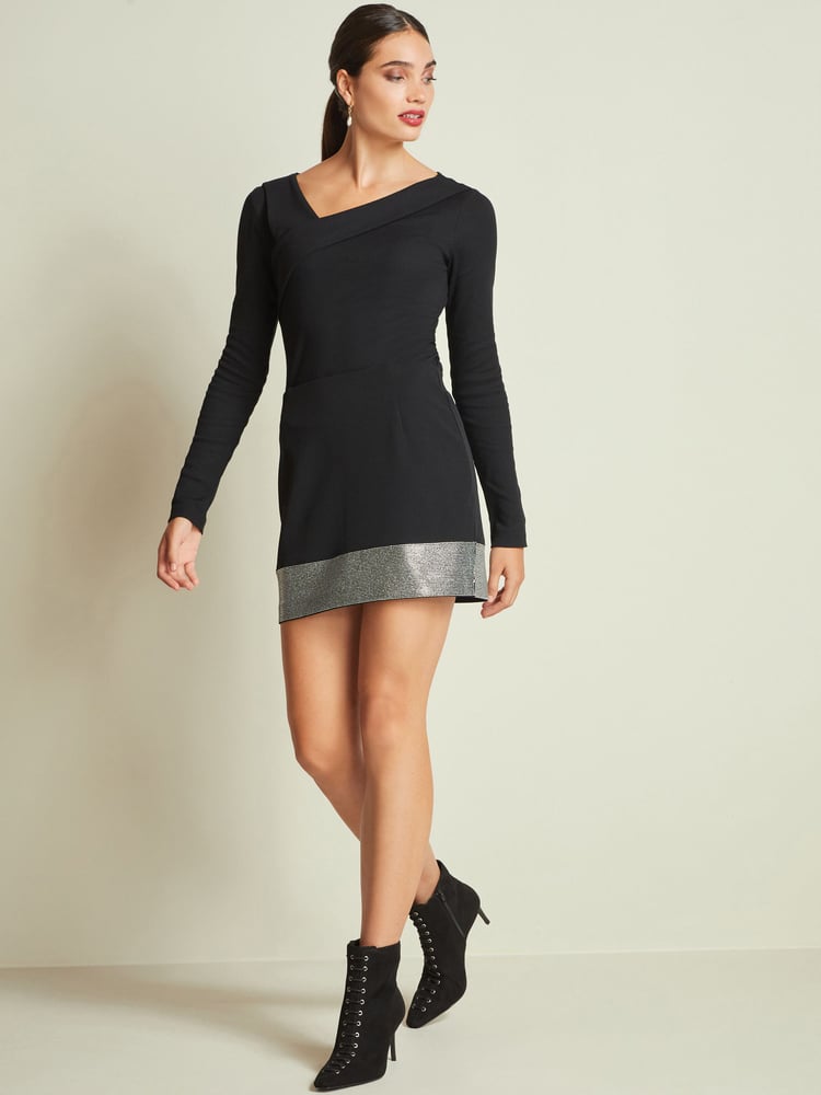 Black Embellished Sparkle Mini Skirt - Image 2 of 6