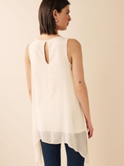Ecru Cream Woven Layer Tunic - Image 2 of 6