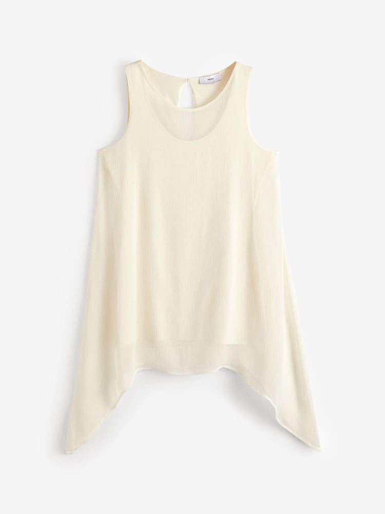 Ecru Cream Woven Layer Tunic - Image 6 of 6