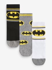 Batman Superhero License Cotton Rich Socks 3 Pack - Image 1 of 4