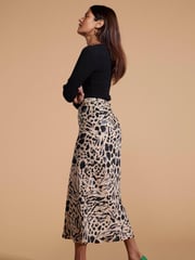 Dancing Leopard Renzo Satin Midi Skirt - Image 4 of 4