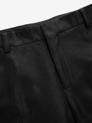 Black EDIT Slim Glitter Tuxedo Suit Trousers - Image 10 of 11