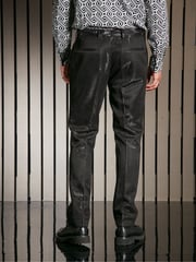 Black EDIT Slim Glitter Tuxedo Suit Trousers - Image 5 of 11