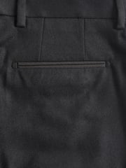 Black Tailored Wool Donegal Tuxedo Suit Trousers - Image 8 of 10