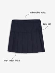 Grey Regular Waist Pleated School Skirts 2 Pack (3-16yrs) - Image 3 of 8